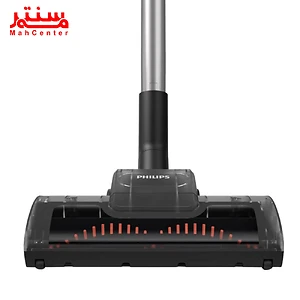 نمای جانبی جاروبرقی فیلیپس مدل XD8052 با چرخ‌های 360 درجه برای حرکت آسان روی سطوح.